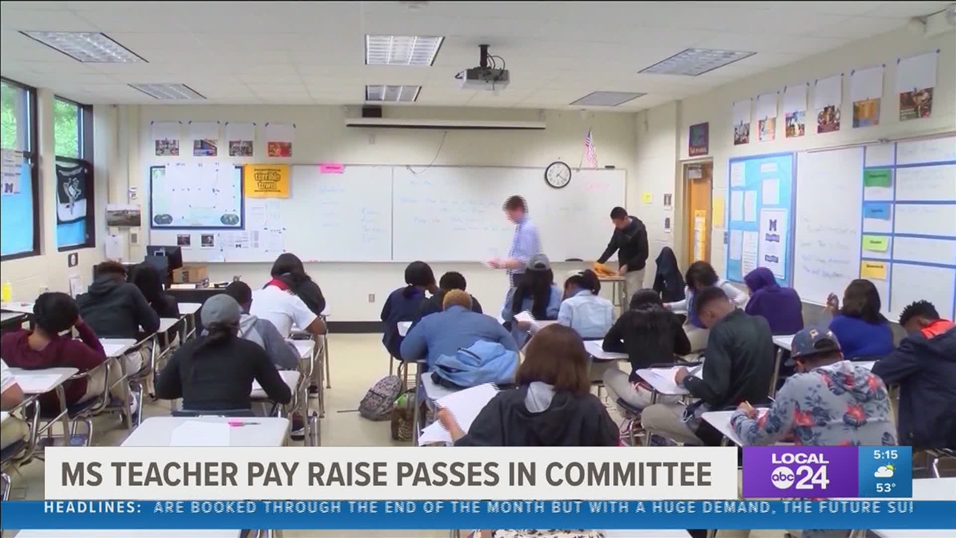 Senate Bill 2001 would give teachers a $1,000 - $1,100 pay increase.
