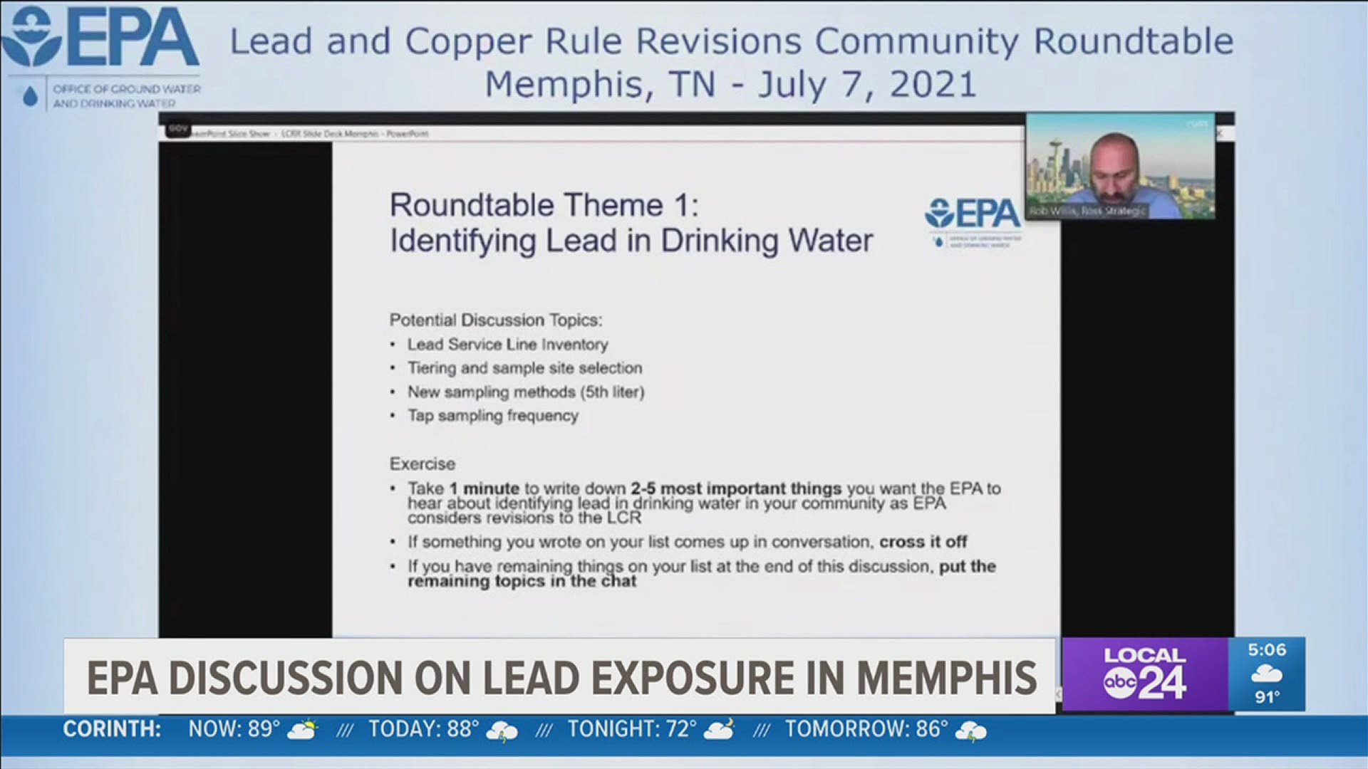 A roundtable was held this week where federal leaders provided information about the revisions to the lead and copper rule.