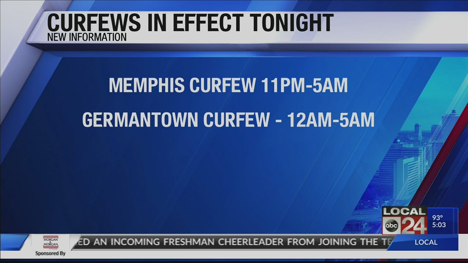 Curfews end for Memphis and Germantown