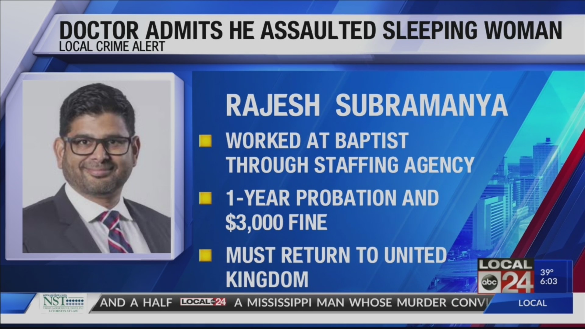 Mississippi doctor convicted of groping woman during flight to Memphis