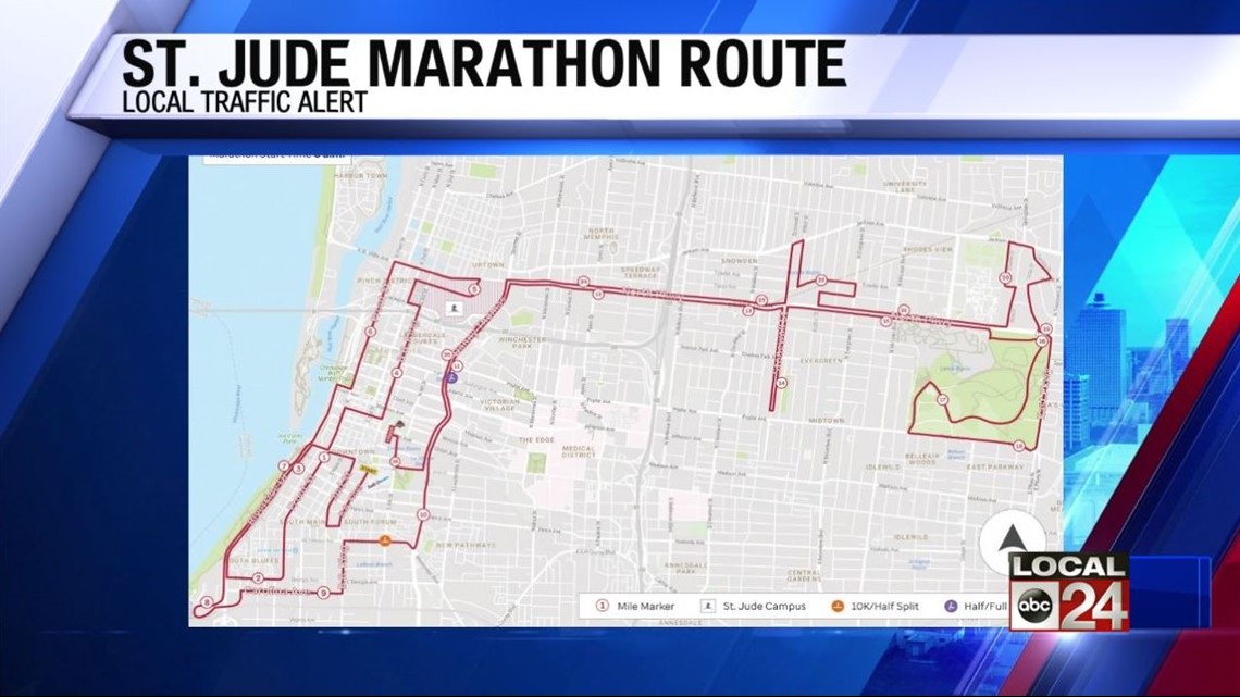 St. Jude marathon and Tigers’ AAC championship game mean road closures