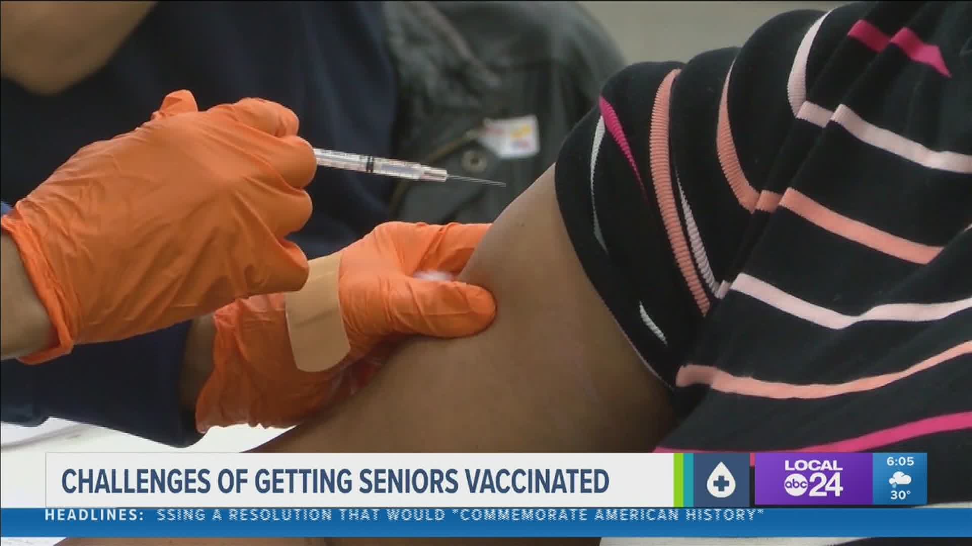 The Tennessee Health Department is trying to reach seniors for their vaccinations.