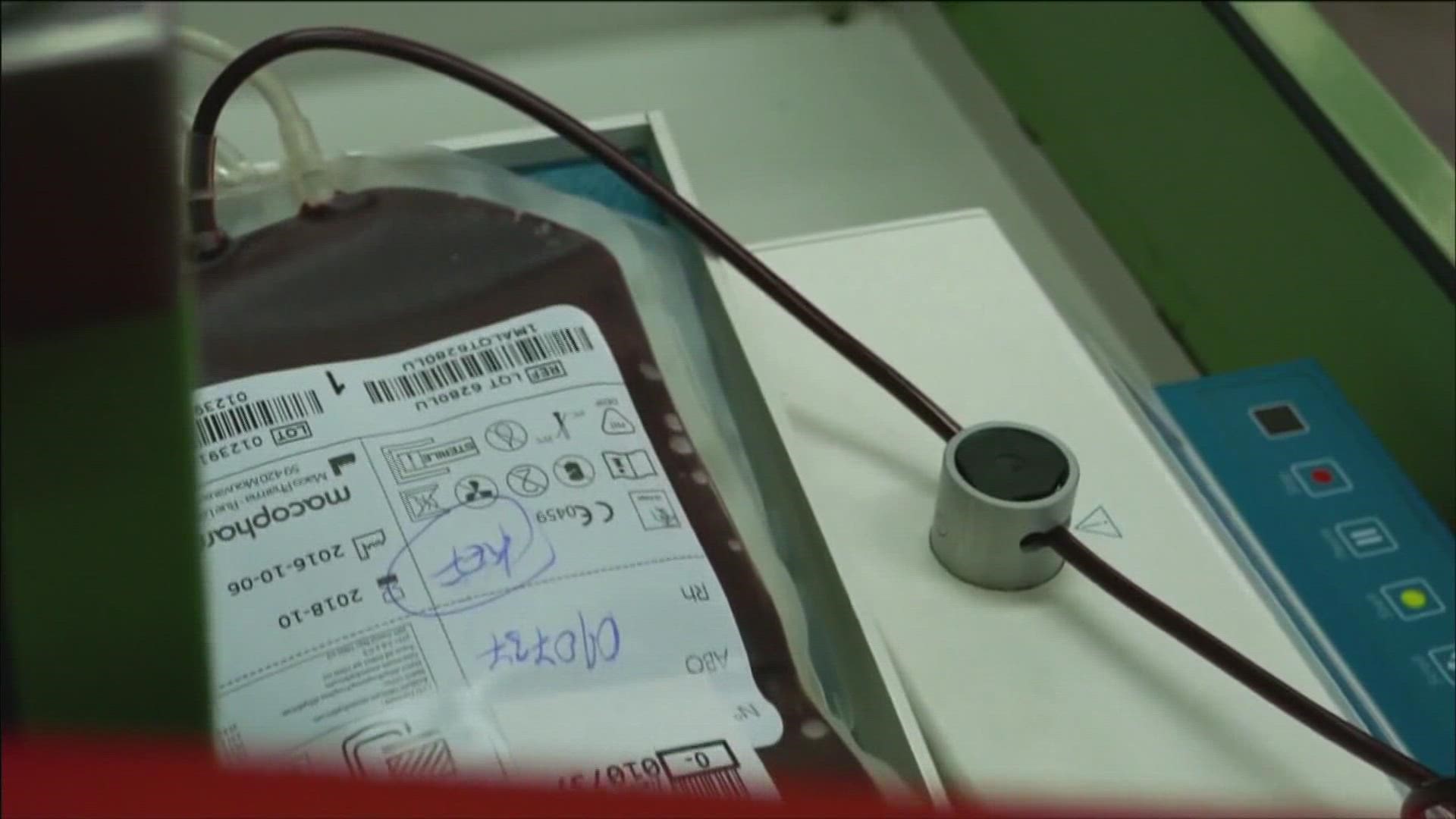 The American Red Cross reports the worst blood shortage in a decade.