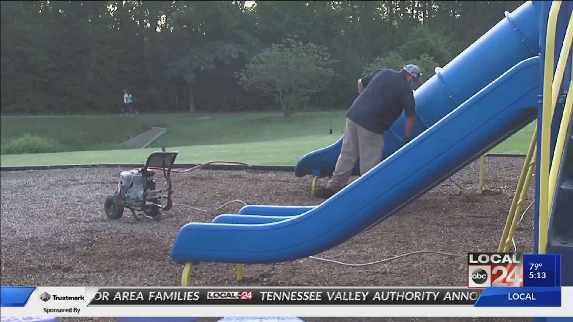 For the first time in six months, children will be allowed to play on playgrounds.