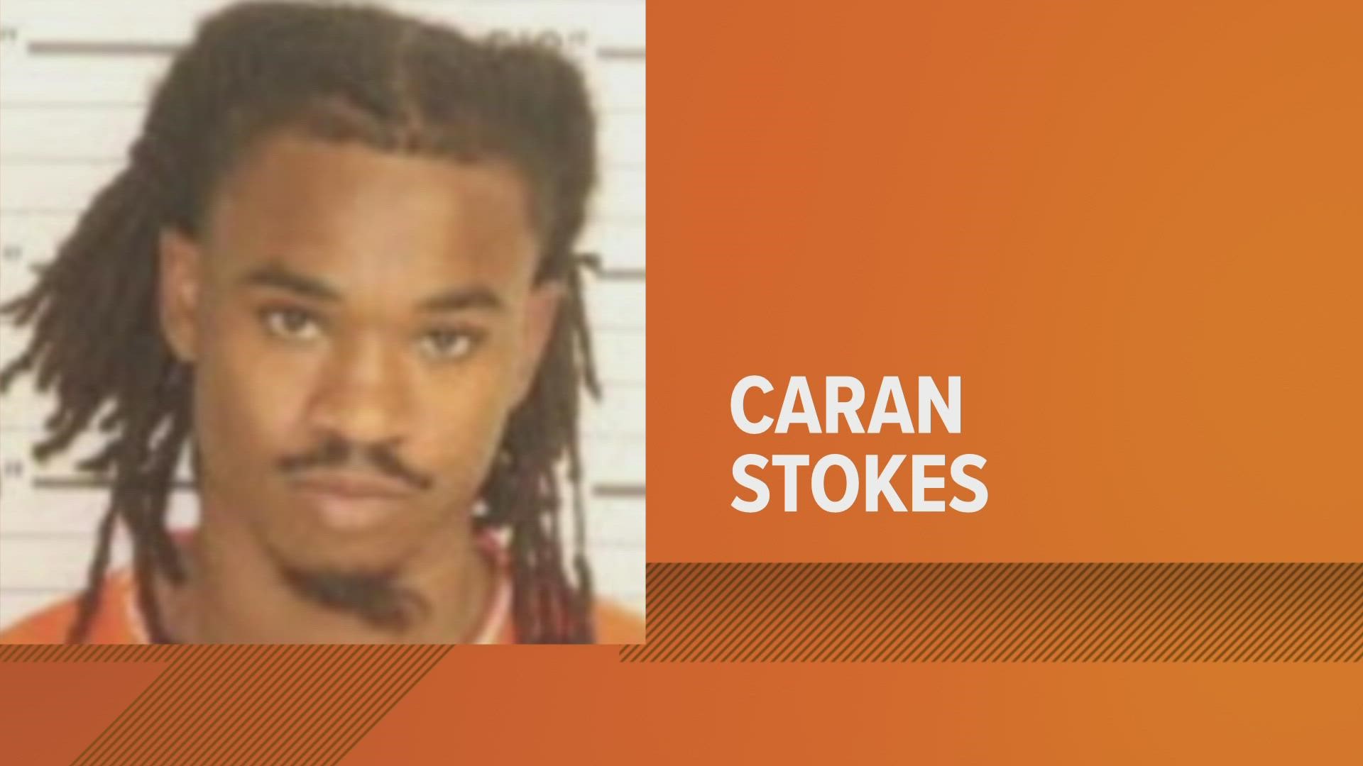 Caran Stokes is being held at the Shelby County Jail without bond.