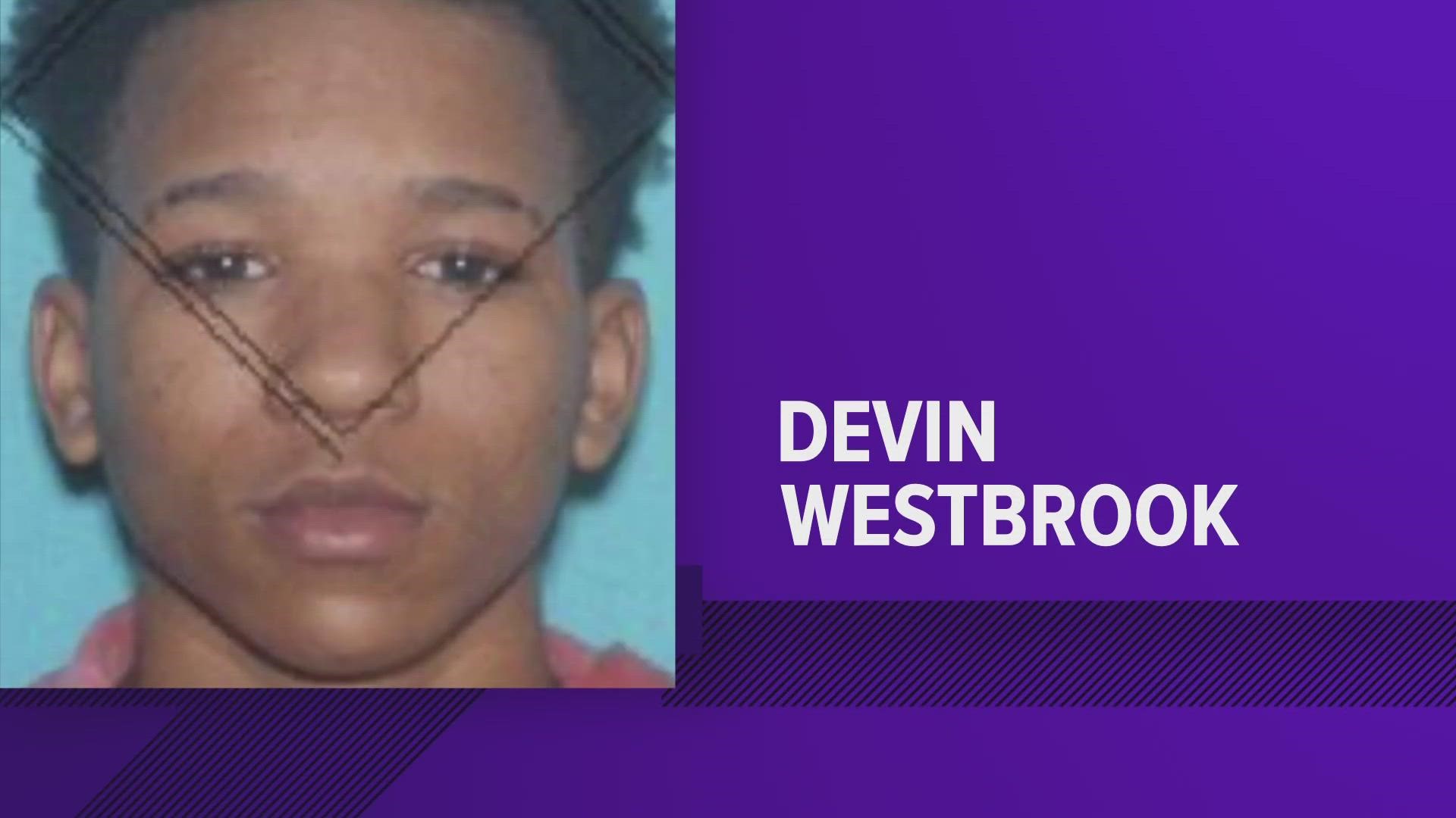 Oakland Police said Devin Westbrook was with officials at the Fast Pace Medical Center in the 7200 block of Highway 64 when he ran away.