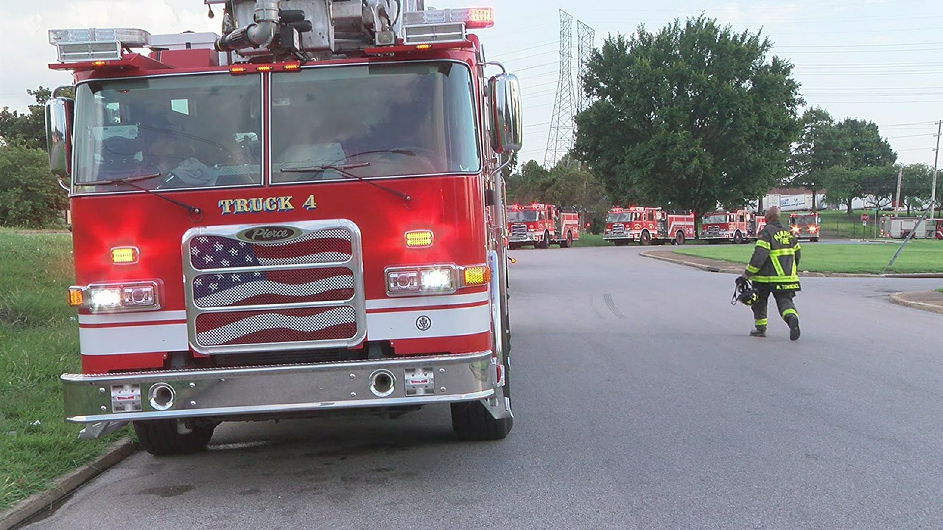 Memphis Police Department sends dozens of firefighters to the cereal company.