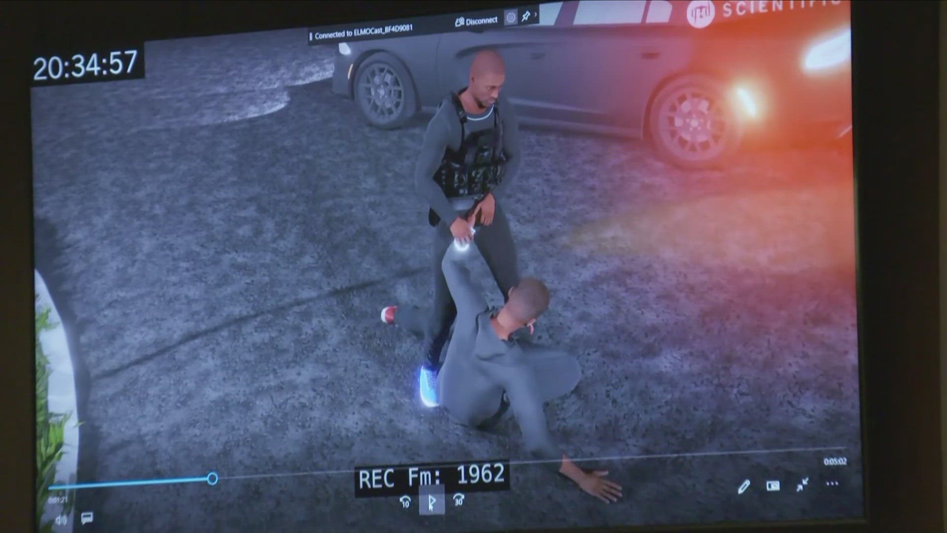 Former police chief Jared Zwickey provides testimony over digitally recreated video of Tyre Nichols' fatal traffic stop during the trial of 3 ex-SCORPION officers.
