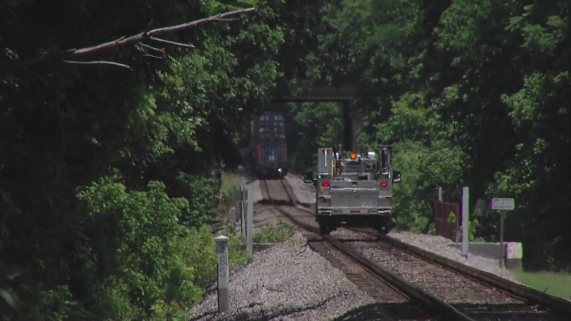 Town Alderman Kevin Quinn told ABC24 that a witness says officers with THP stopped a woman, who ended up crossing the train tracks under their direction.