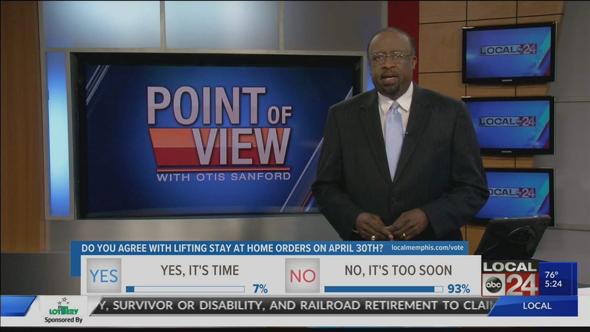 Local 24 News political analyst and commentator Otis Sanford shares his point of view on the lifting of stay at home orders.