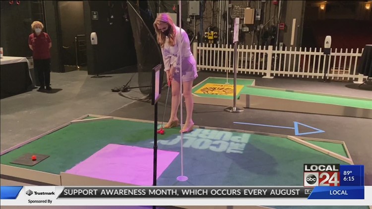 Take the stage at the Orpheum Theatre for some putt-putt