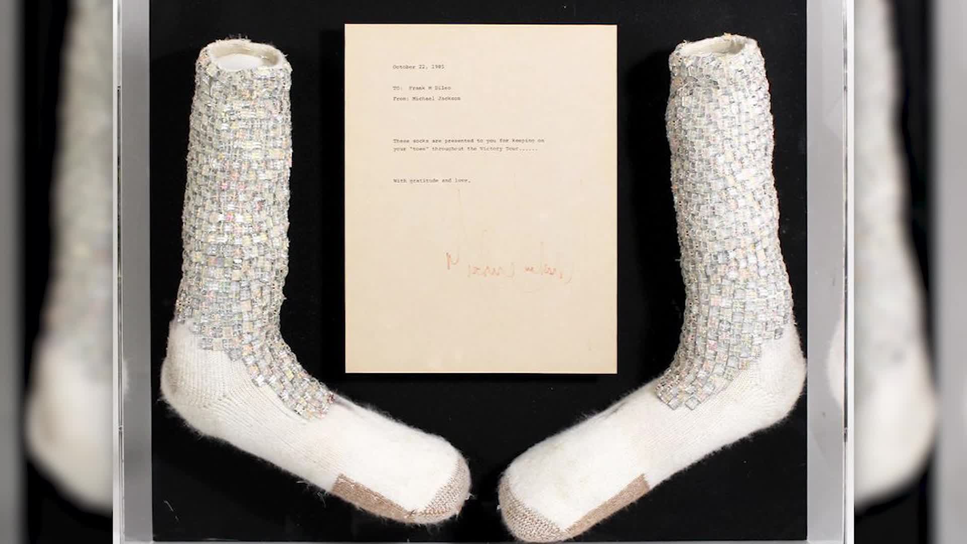 Michael Jackson's socks from his first on-stage moonwalk are going up for auction, could fetch $2 million