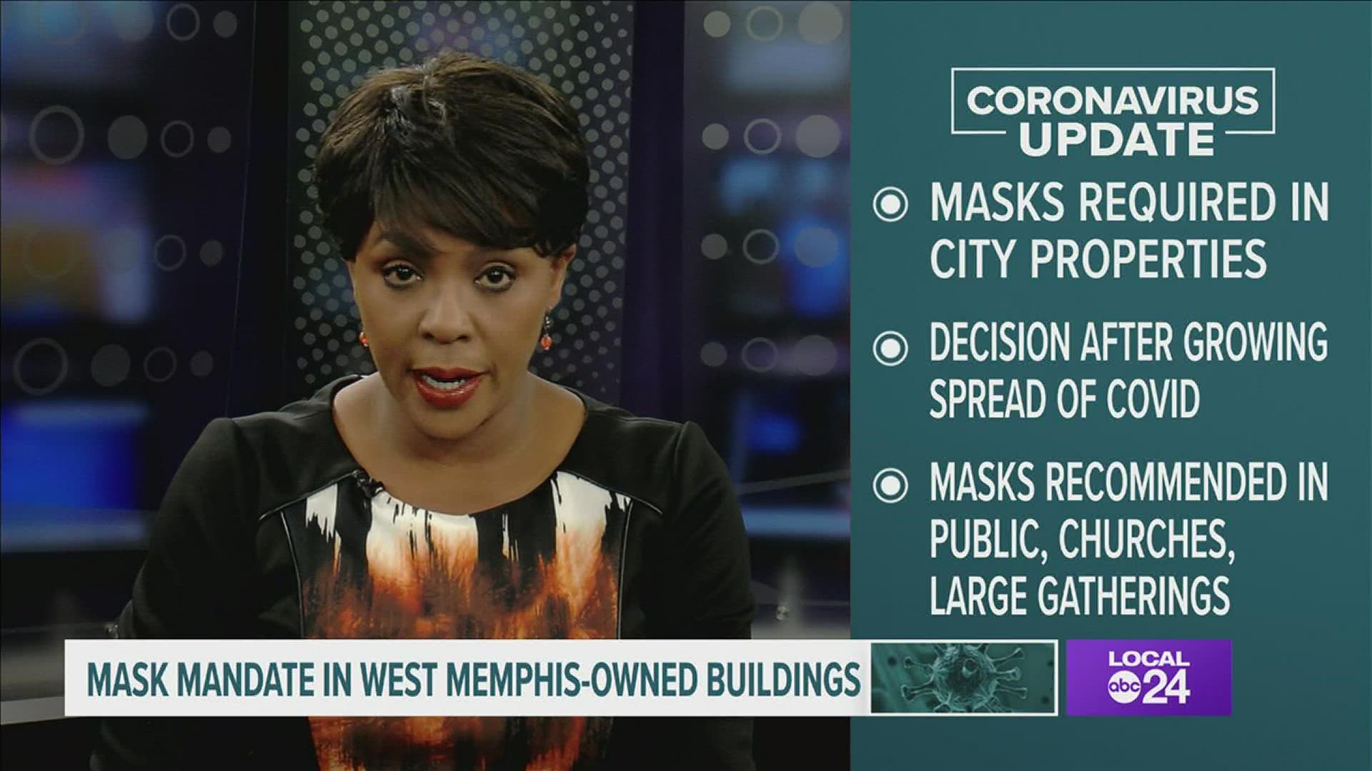 “I have decided to enact this emergency declaration requiring the use of masks on City-owned property,” said Mayor McClendon