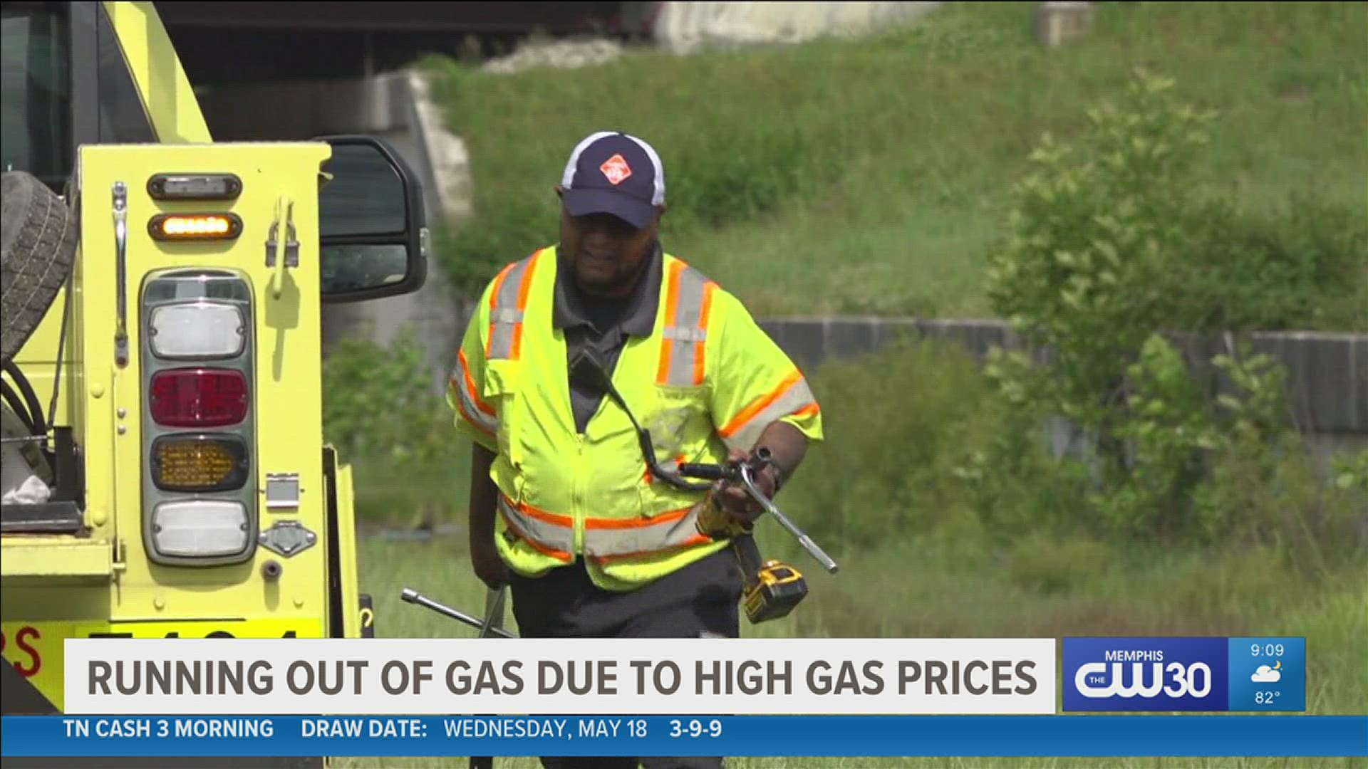 As gas prices continue to rise, TDOT is getting more calls for help. That's because drivers are running out of gas on the interstate.