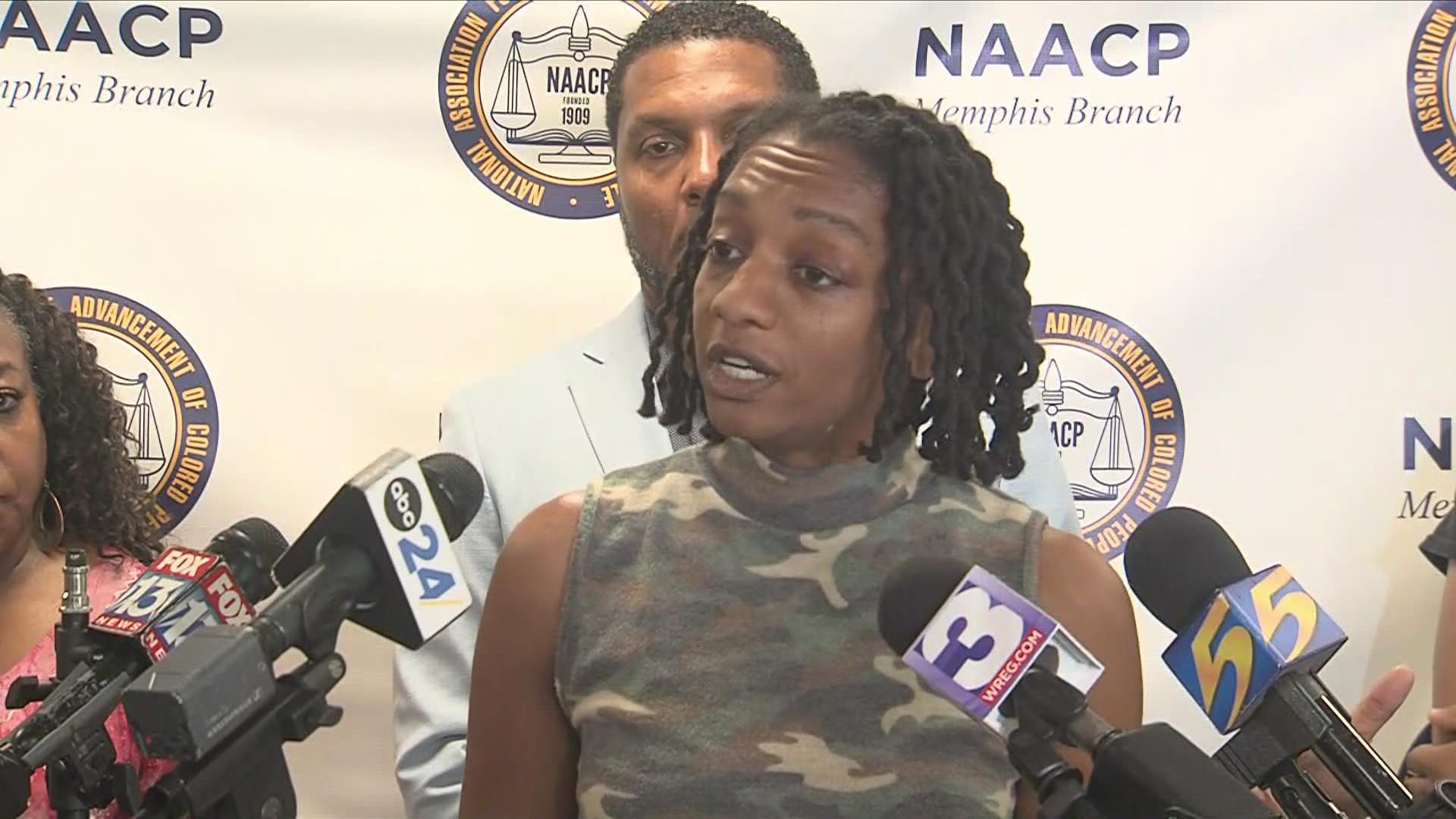 NAACP Memphis Branch and family of Rev. Dr. Autura Eason-Williams held news conference Wednesday on why they do not want juvenile suspects tried as adults.