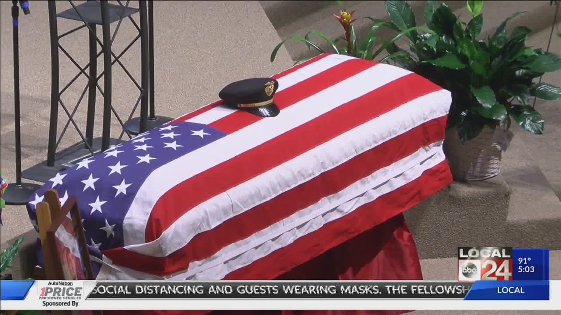 Family and friends remember brave officer during  memorial service