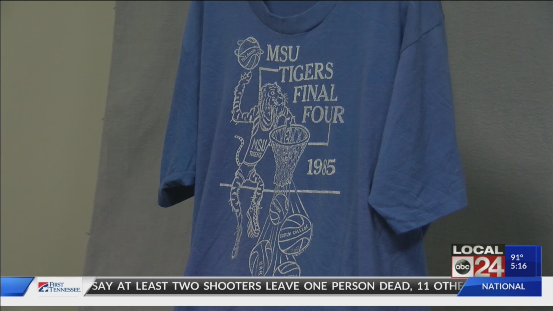 University of Memphis fans contribute Tigers t-shirts to Pink Palace Museum for new exhibit