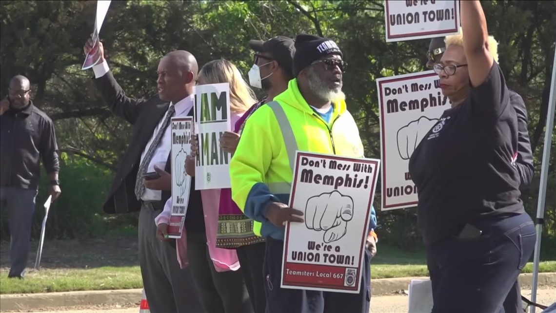Local sanitation workers continue strikes after coworker's death ...