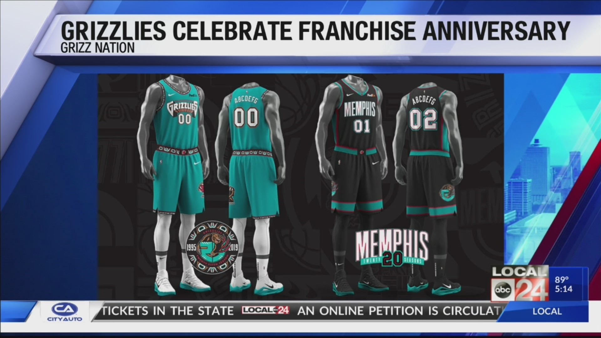 Vancouver Grizzlies 25th Anniversary Throwback Jerseys - Media Day