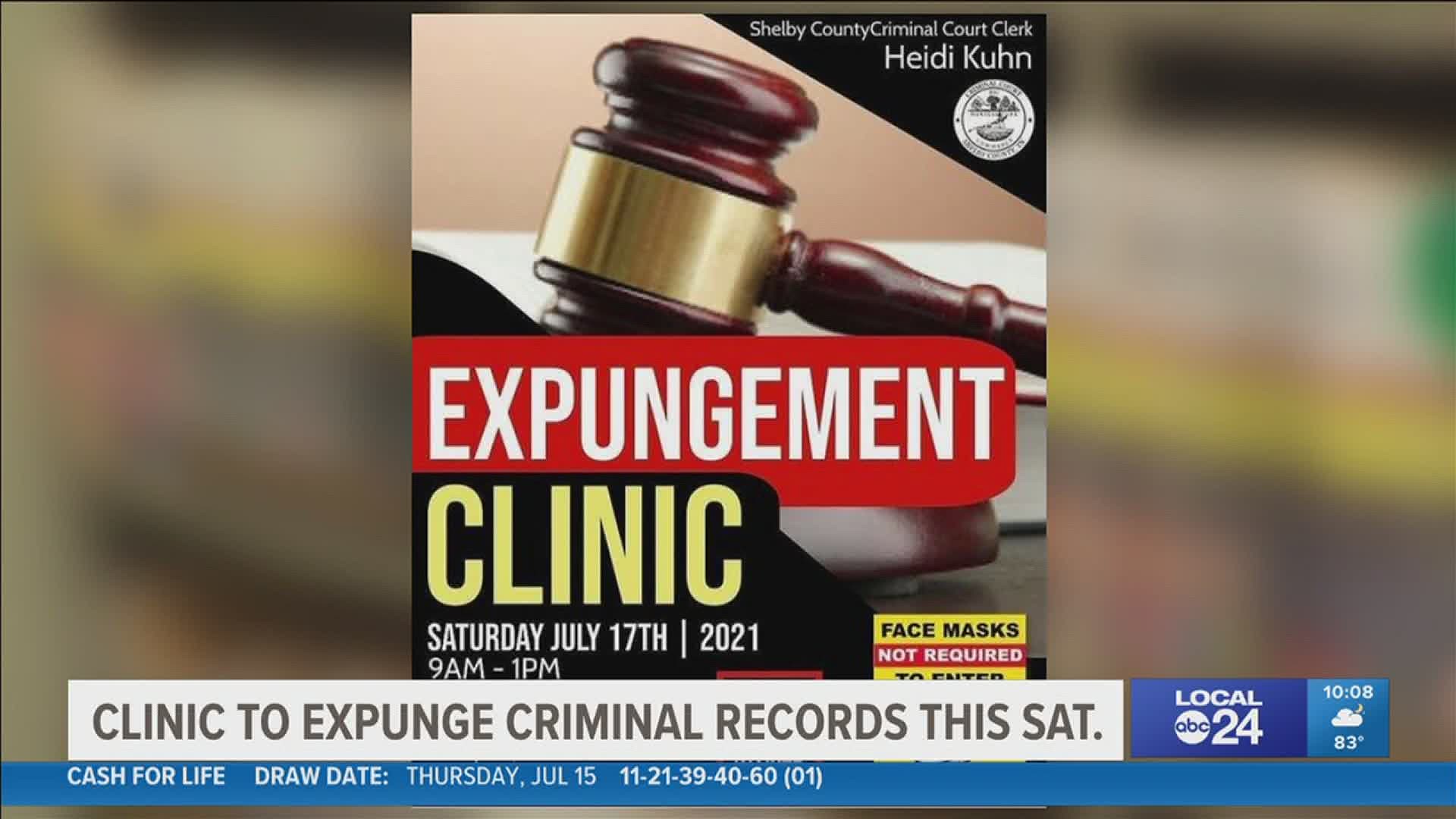 There are different classes of felonies that can be expunged and the clinic will help start the process.