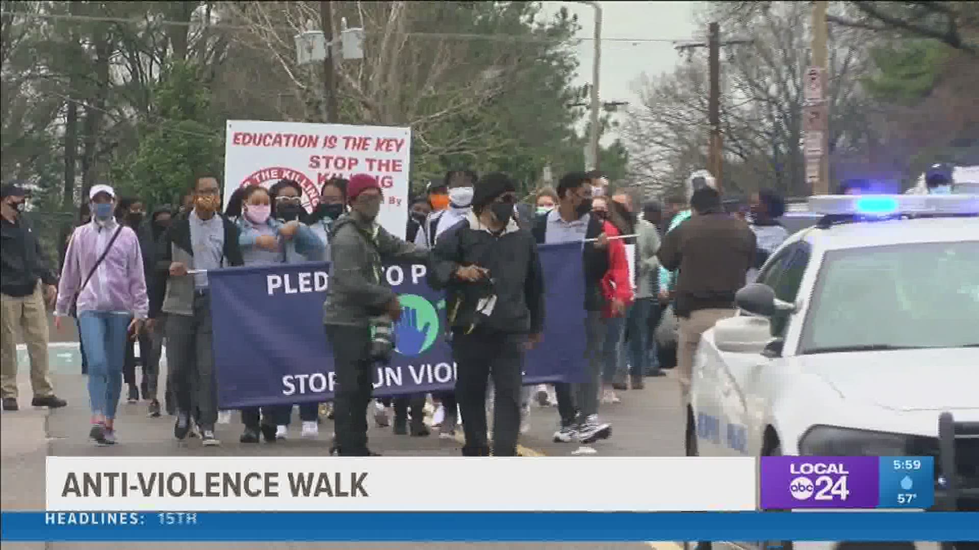 The Anti-Violence Unity Walk brought community members and leaders, city government, and law enforcement together in show of support and advocacy