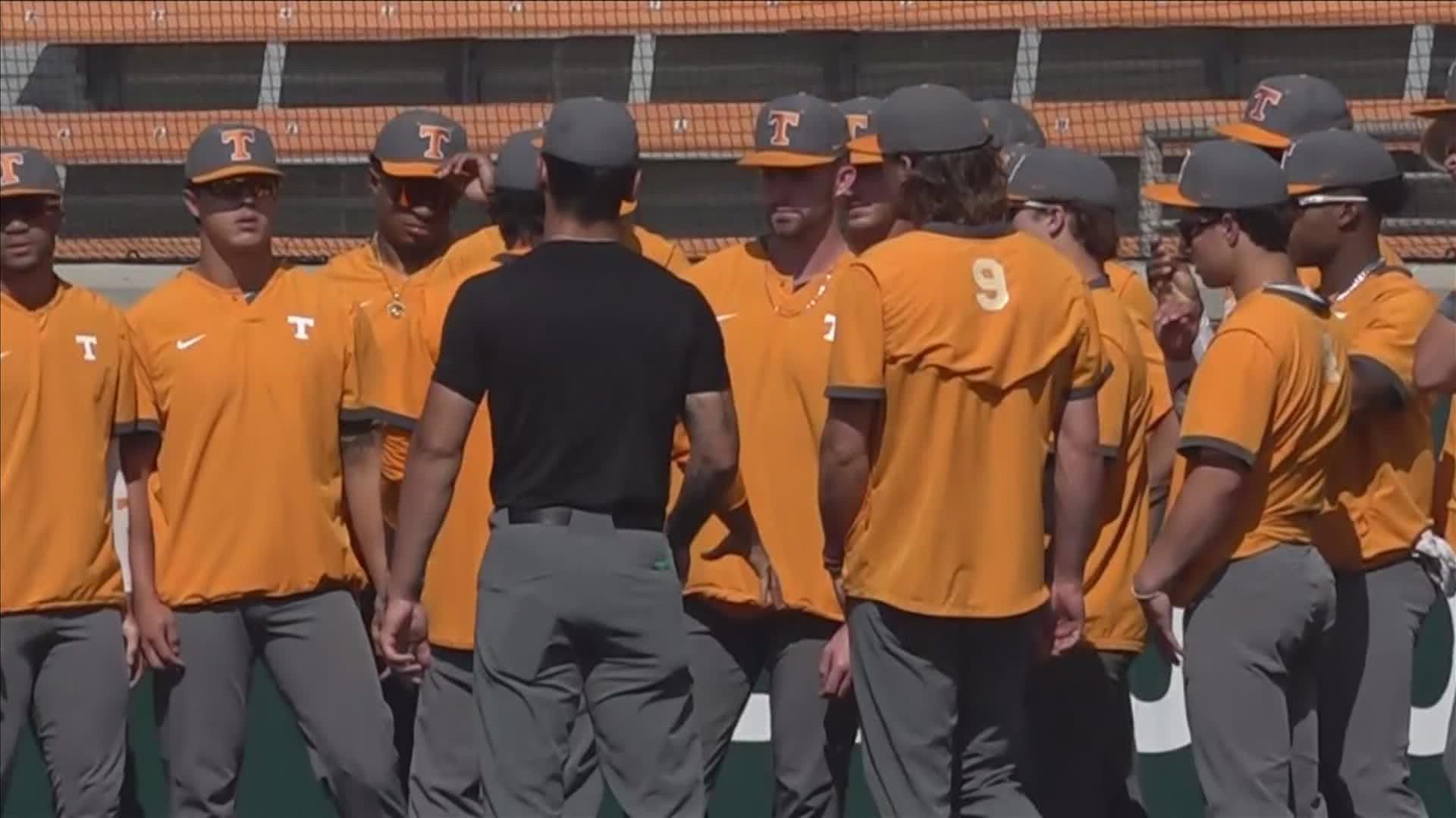 Ranked No. 1 in the country, the Tennessee Vols are fighting to make it back to the college baseball world series, hosting ASU in first match-up.