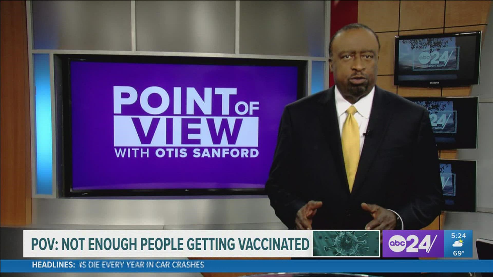 Political analyst and commentator Otis Sanford shared his point of view on the latest COVID-19 vaccination stats for the Mid-South.