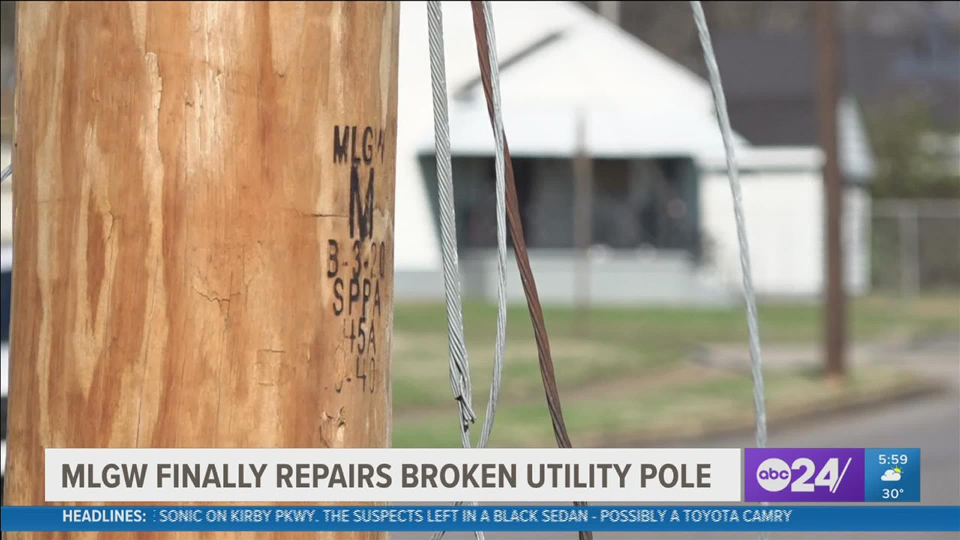 One resident said he got the runaround trying to get a utility pole problem fixed, until ABC 24 News got involved.