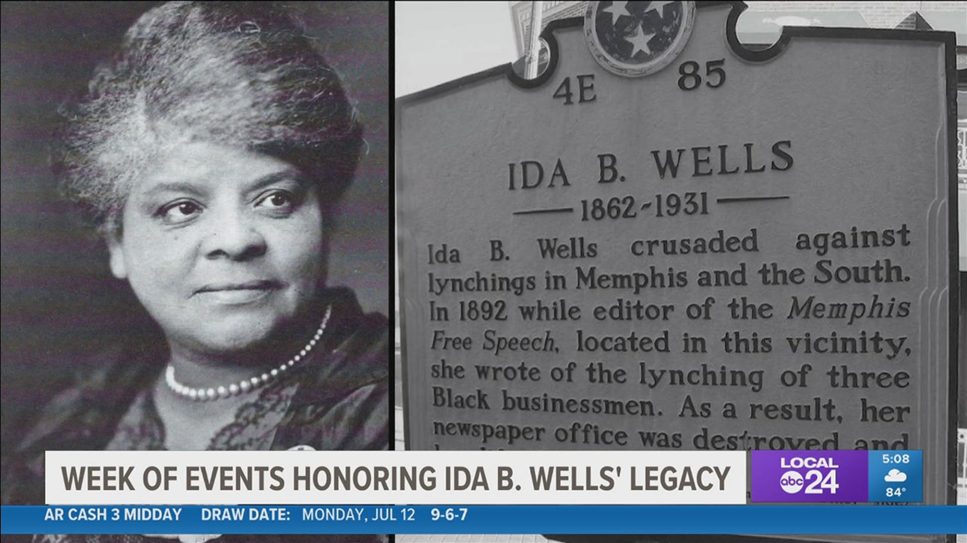 Ida B. Wells' Celebration Week is officially underway. Wells was a trailblazing journalist and early civil rights activist.