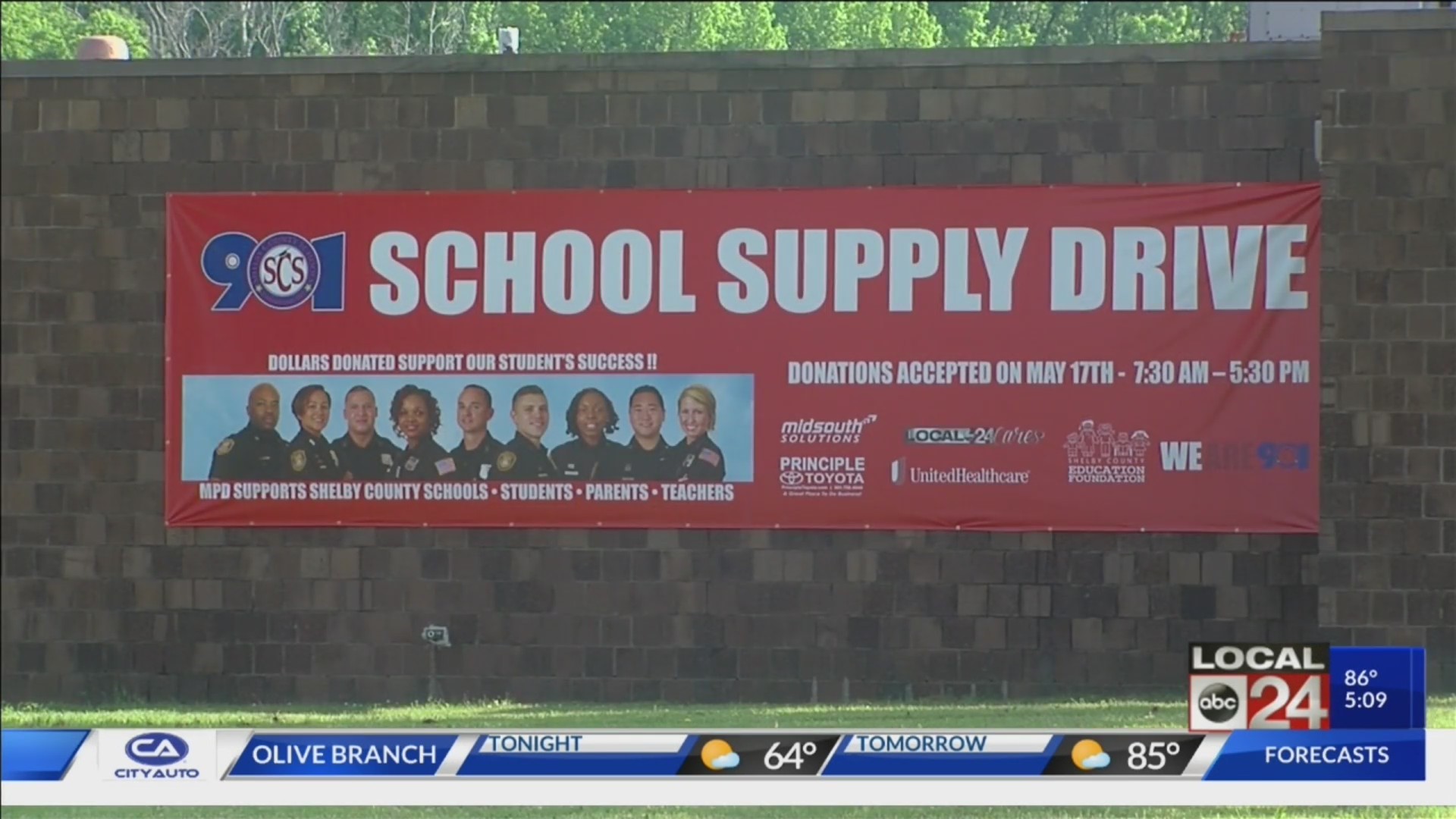 Local 24 Cares: School supply drive held for Shelby County students