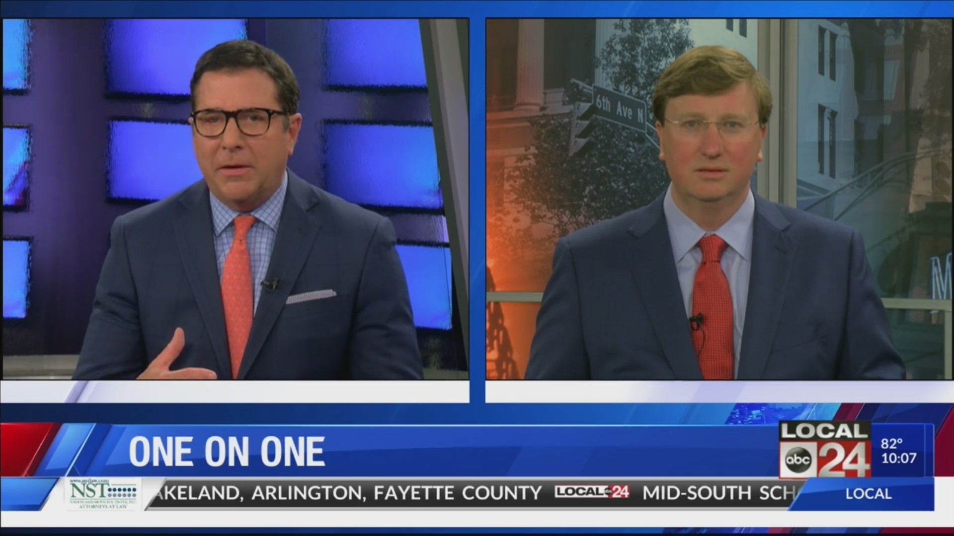 Local 24 News anchor Richard Ransom goes one on one with Tate Reeves, Republican candidate for Mississippi Governor