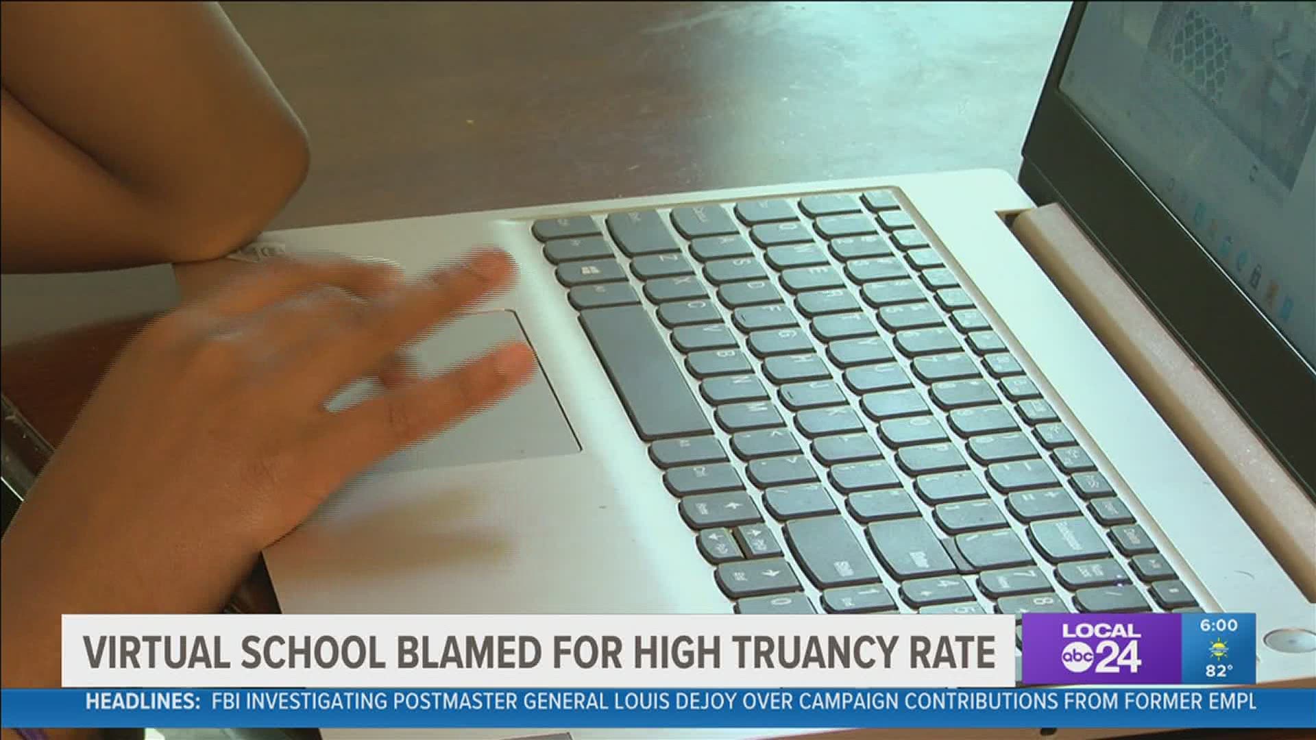1 of 5 parents were sent warning letters, some charged with educational neglect. Parents blame virtual school issues.