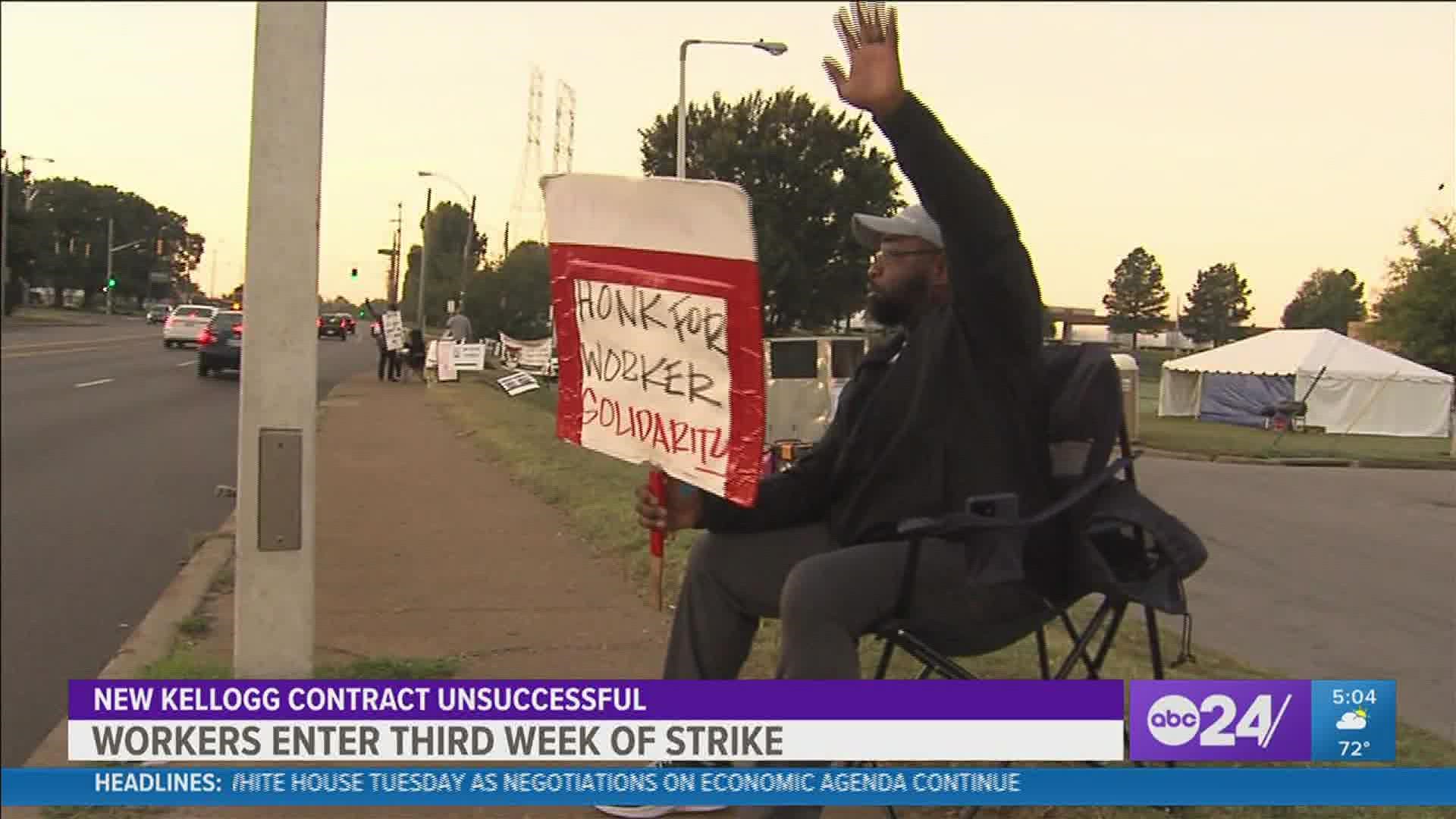 The strike came after the union says negotiations for a new national-level contract were unsuccessful.