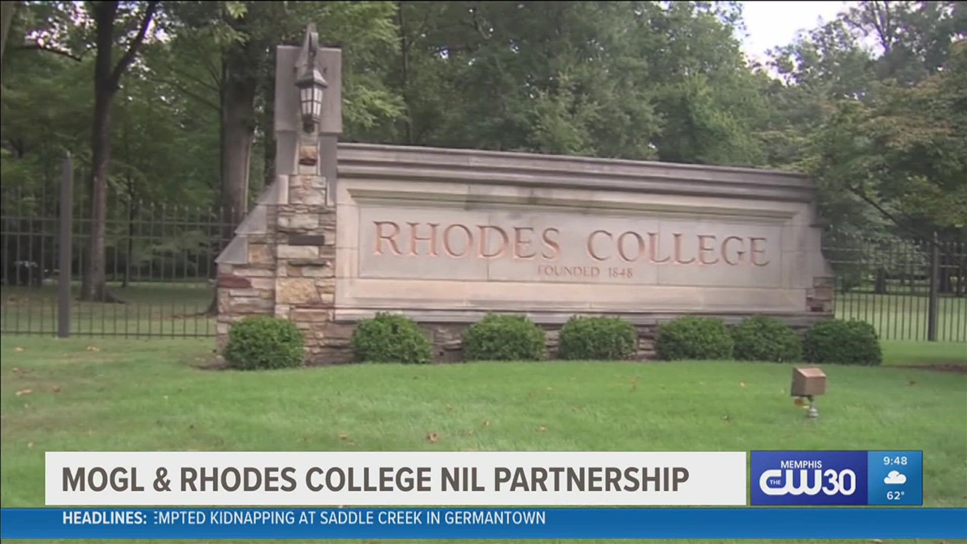 Rhodes College entered a new partnership with MOGL, and their athletes can now access NIL, building their individual brands.