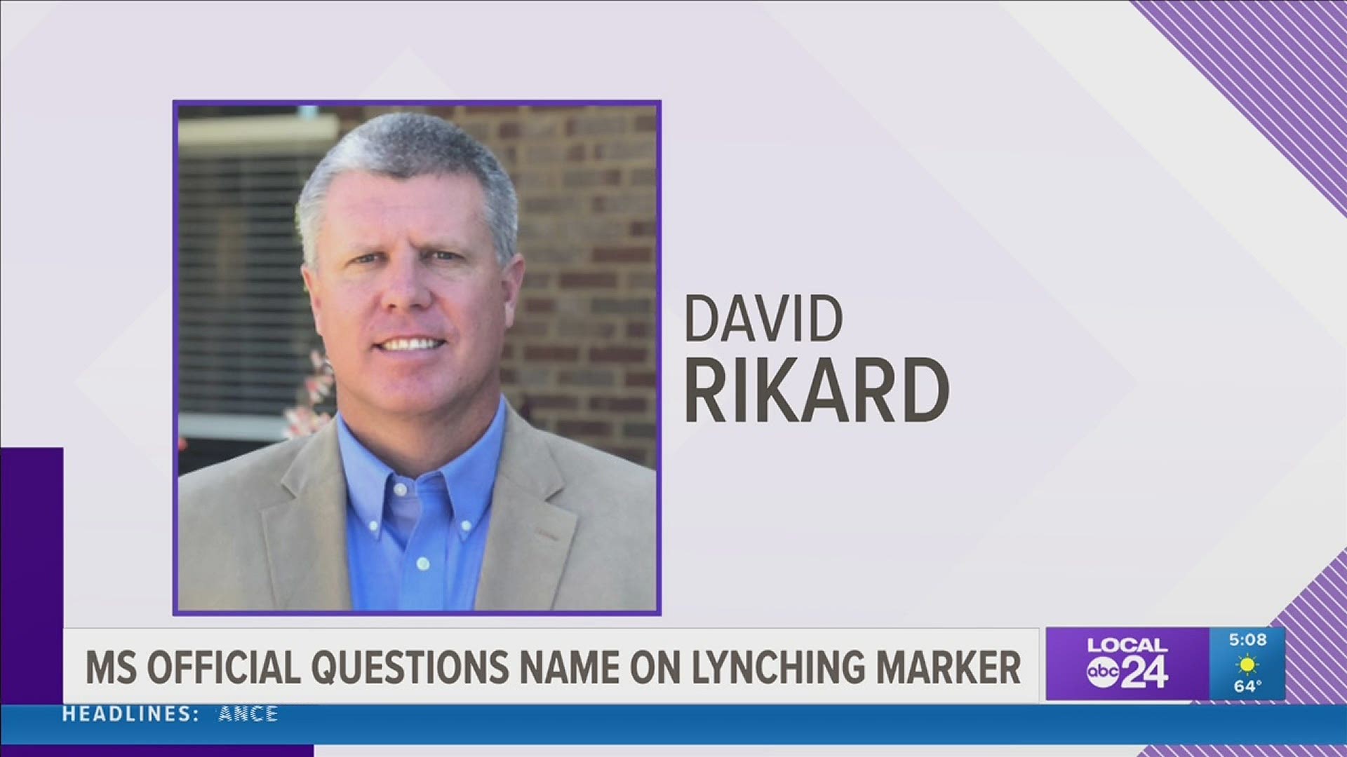 Supervisor David Rikard said he had concerns with it listing Lawson Patton, who was accused of killing a white woman in 1908.