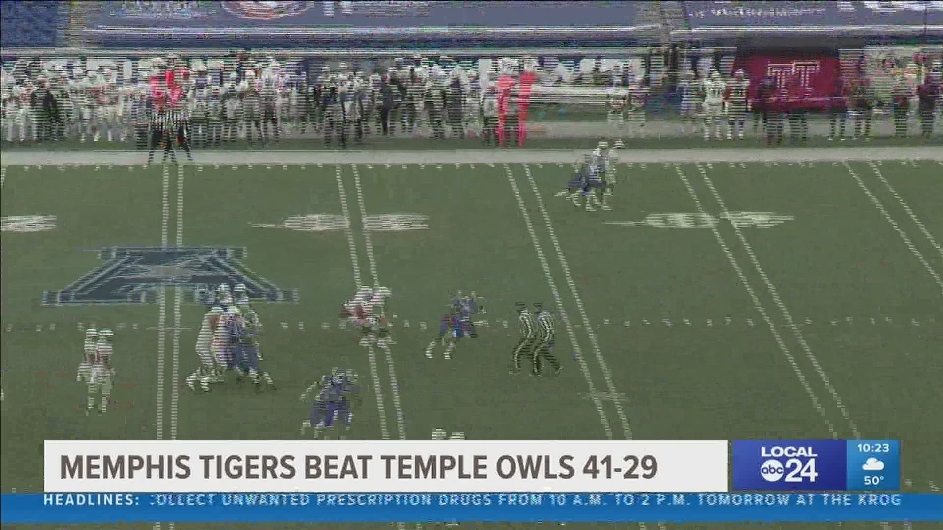 Memphis Tigers defeat Temple