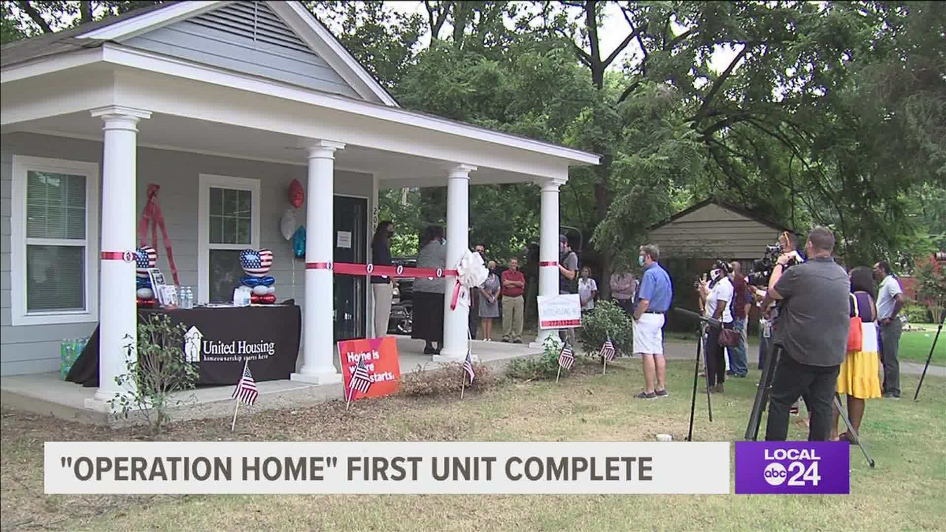 'Operation Home' is a partnership with Neighborhood Christian Center and United Housing.