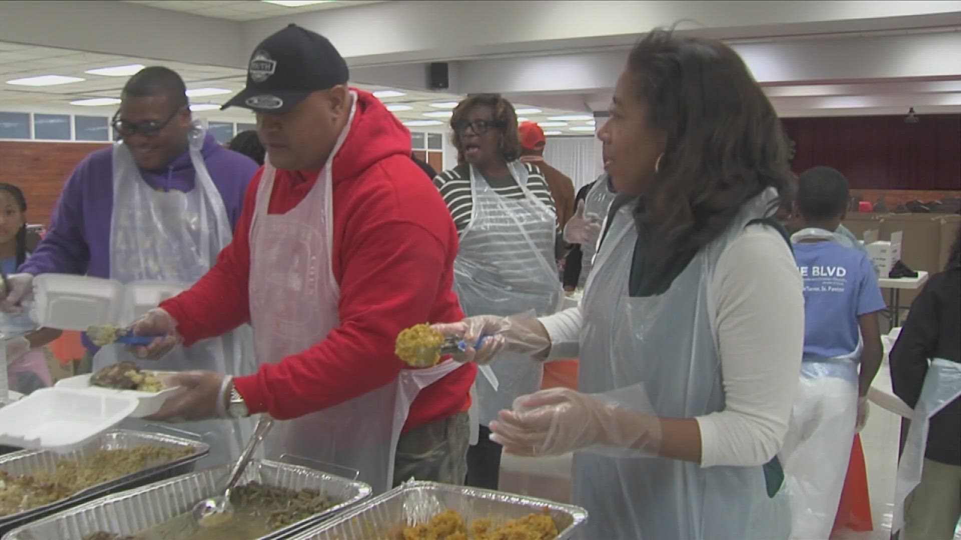 The three-day event includes hot meals at 10 different locations across Memphis on Thanksgiving Day.