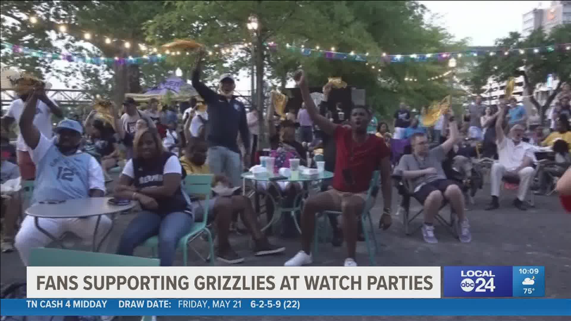 Grit and Grind Fans show up by the hundreds to support the Memphis Grizzlies at watch parties localmemphis