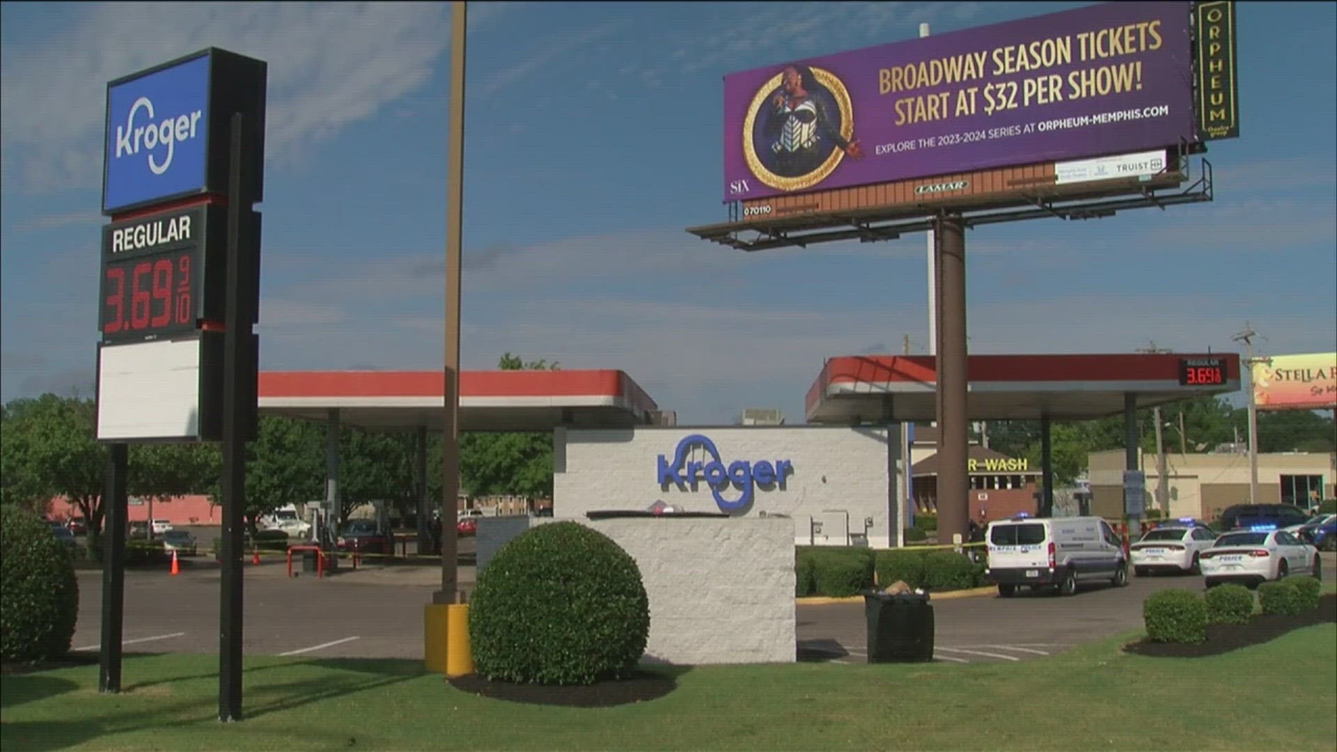 Memphis Police responded to the shooting Tuesday just before 9 a.m. on Truse Parkway at the Kroger gas station. A man told officers the clerk shot him.