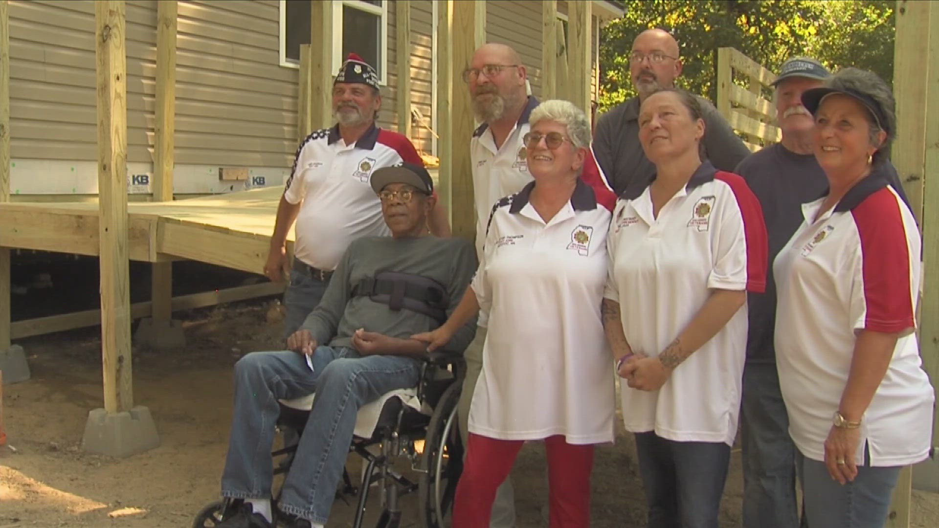 A big celebration in Oxford Mississippi for a 71-year-old former US solider.