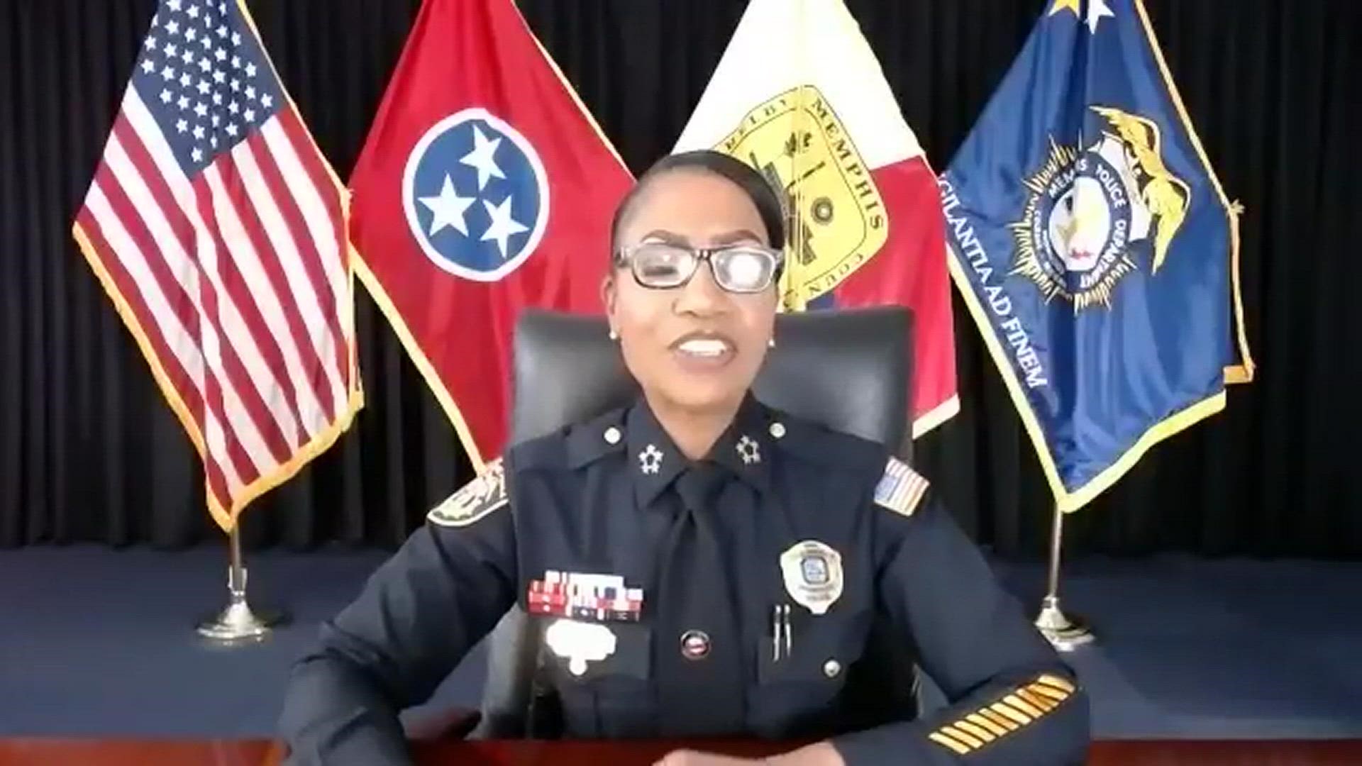 Chief Davis met virtually with media representatives in Memphis to answer questions about her future plans for the department and to share her policing strategies.