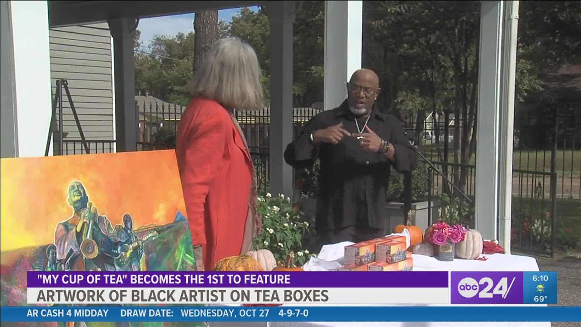 The café partnered with the Orange Mound Arts Council to feature artwork from a professional black artist.