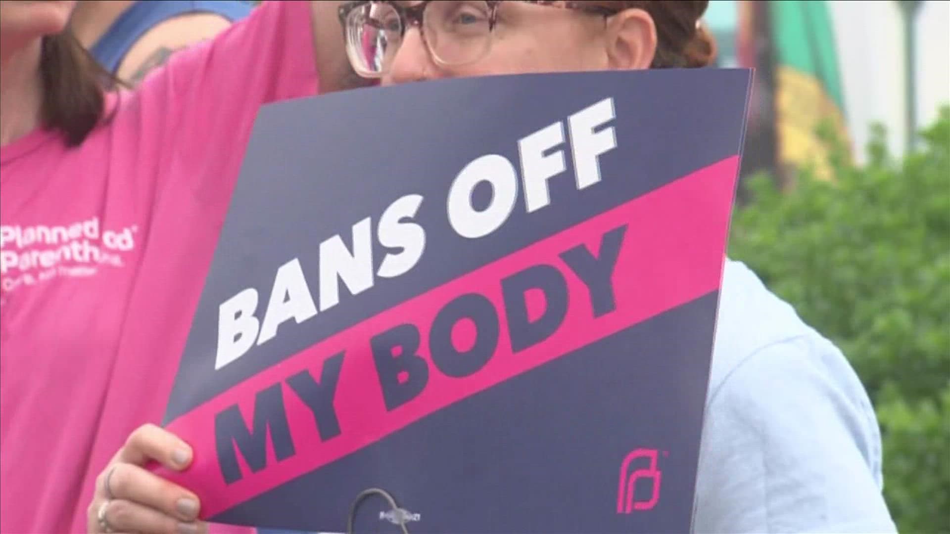 The ban on the state's abortion law was lifted immediately Tuesday, meaning only women less than six weeks pregnant can have the procedure.