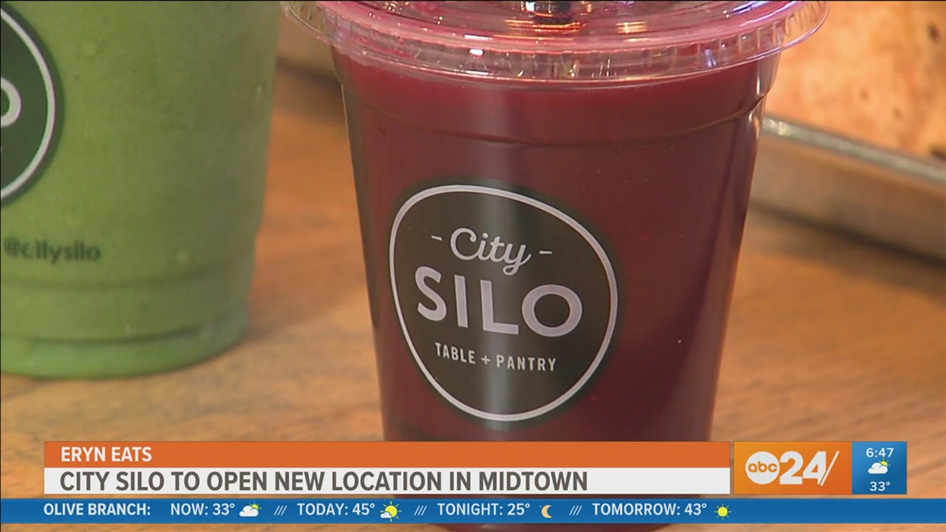 Anchor Eryn Rogers tries vegetarian food and other healthy options at City Silo in East Memphis.