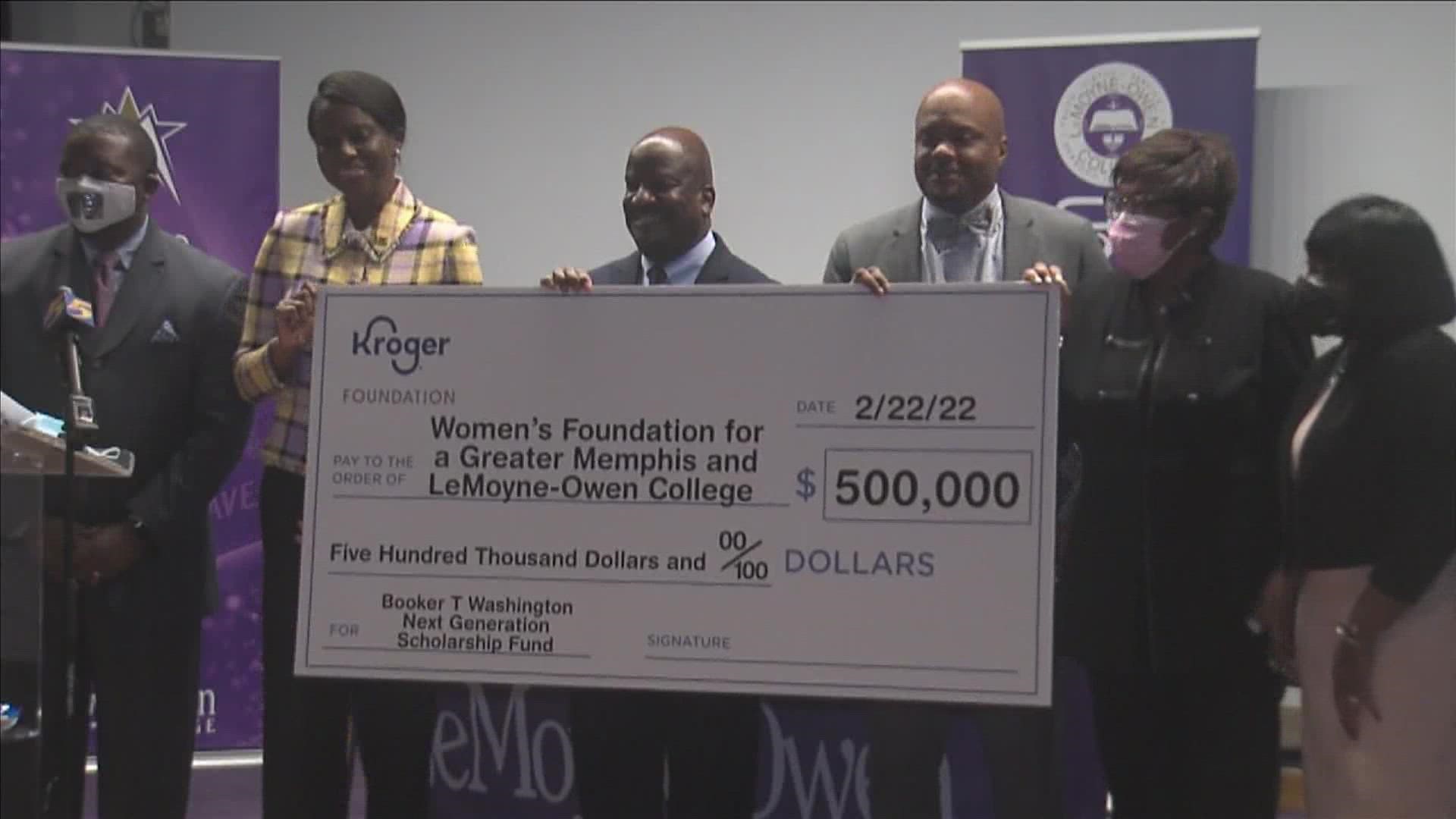 The money was granted by the Women's Foundation for a Greater Memphis.