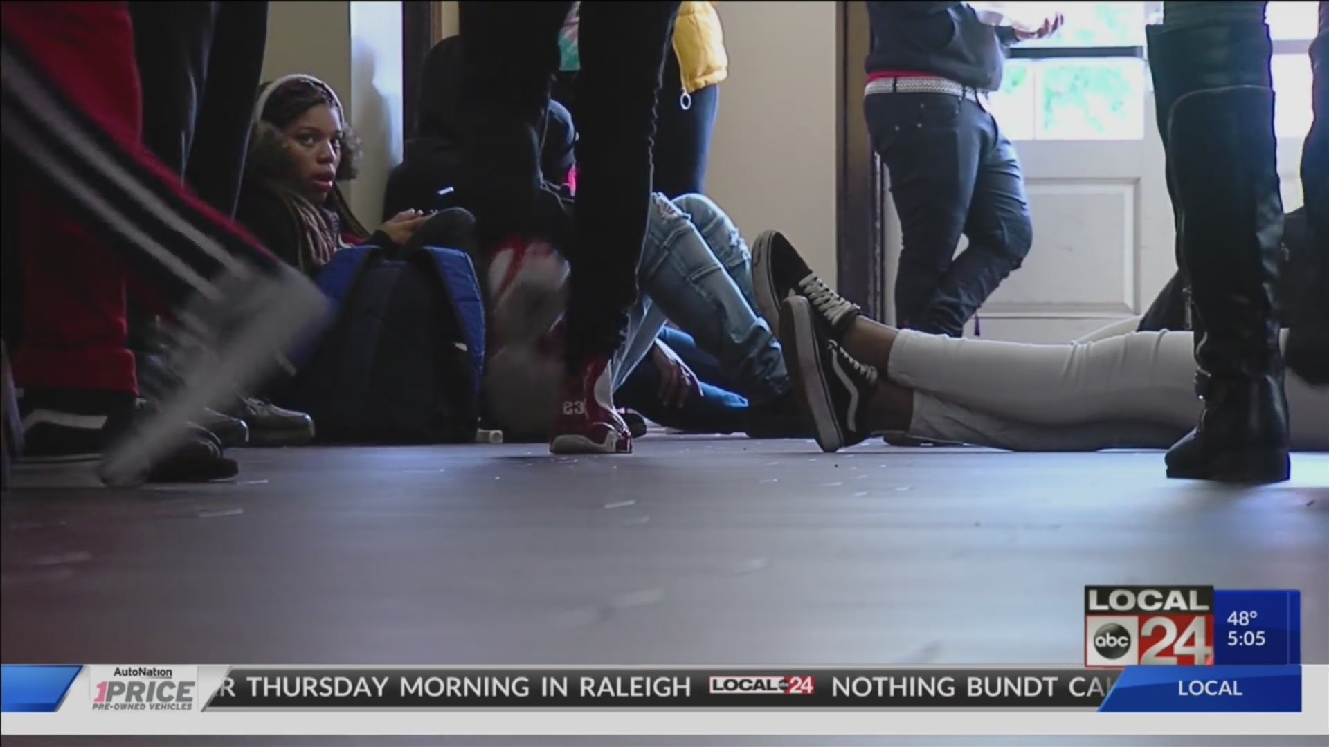 LeMoyne Owen College students hold a sit-in