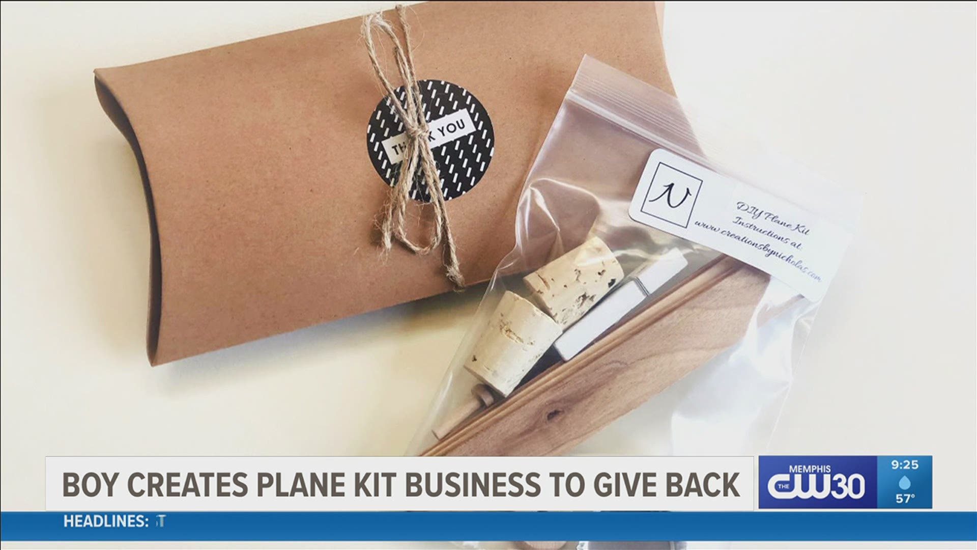 "One day my mom told me to start a business during coronavirus. I made this cool plane, but I wanted to turn it into a kit," said the kidpreneur.