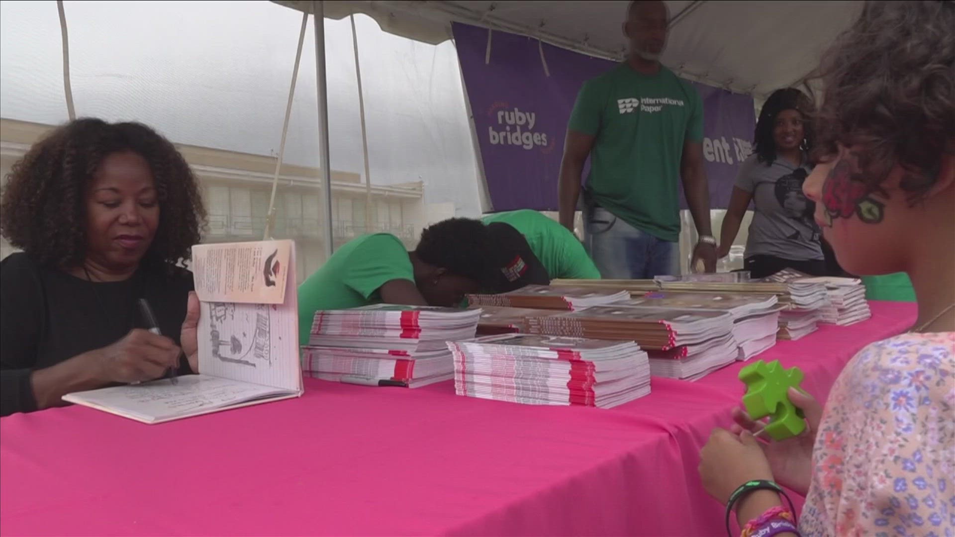 On Saturday, Memphis' National Civil Rights Museum honored Bridges once again with her very own festival. She took the opportunity to discuss book bans in America.