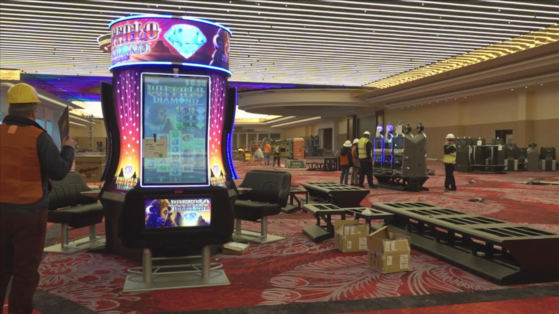 Southland officials said the construction on the new casino complex is on schedule to open in the spring. The hotel will follow later in the year.